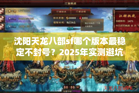 沈阳天龙八部sf哪个版本最稳定不封号？2025年实测避坑指南