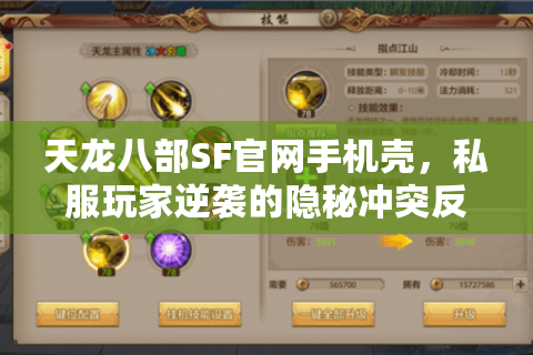 天龙八部SF官网手机壳，私服玩家逆袭的隐秘冲突反转