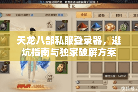 天龙八部私服登录器，避坑指南与独家破解方案
