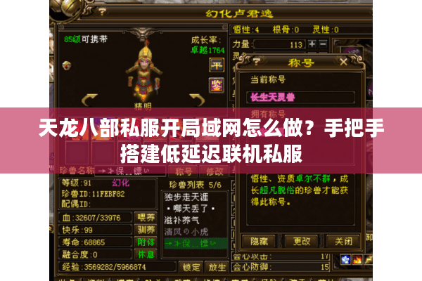 天龙八部私服开局域网怎么做?手把手搭建低延迟联机私服 天龙八部私服开局域网怎么做?手把手搭建低延迟联机私服