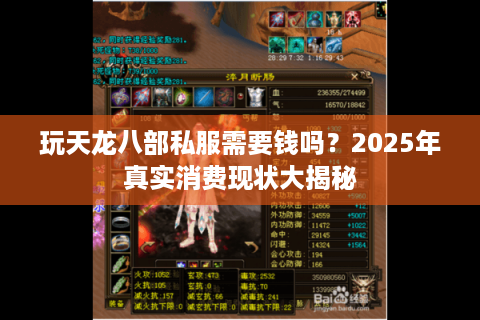 玩天龙八部私服需要钱吗?2025年真实消费现状大揭秘 玩天龙八部私服需要钱吗?2025年真实消费现状大揭秘