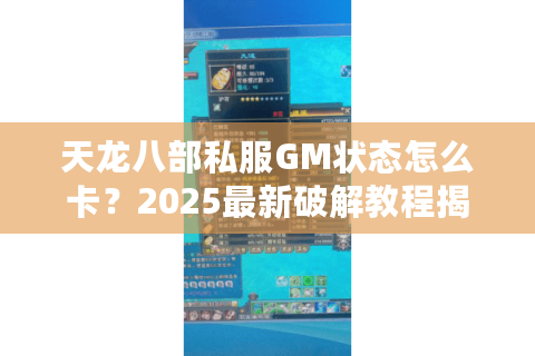 天龙八部私服GM状态怎么卡?2025最新破解教程揭秘 天龙八部私服GM状态怎么卡?2025最新破解教程揭秘