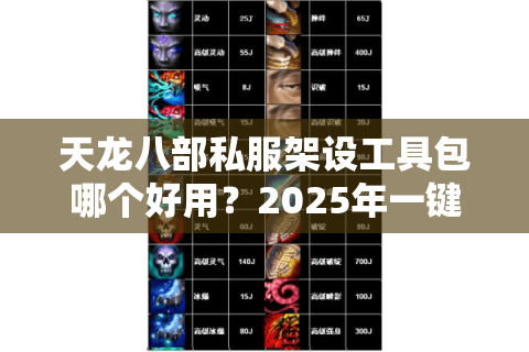 天龙八部私服架设工具包哪个好用?2025年一键开服神器实测推荐 天龙八部私服架设工具包哪个好用?2025年一键开服神器实测推荐