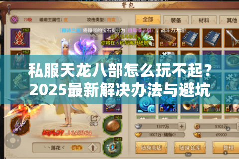 私服天龙八部怎么玩不起?2025最新解决办法与避坑指南 私服天龙八部怎么玩不起?2025最新解决办法与避坑指南