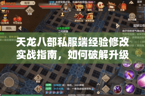 天龙八部私服端经验修改实战指南，如何破解升级慢、爆率低的困局？