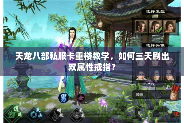 天龙八部私服卡重楼教学,如何三天刷出双属性戒指? 天龙八部私服卡重楼教学,如何三天刷出双属性戒指?