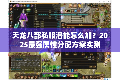 天龙八部私服潜能怎么加?2025最强属性分配方案实测 天龙八部私服潜能怎么加?2025最强属性分配方案实测