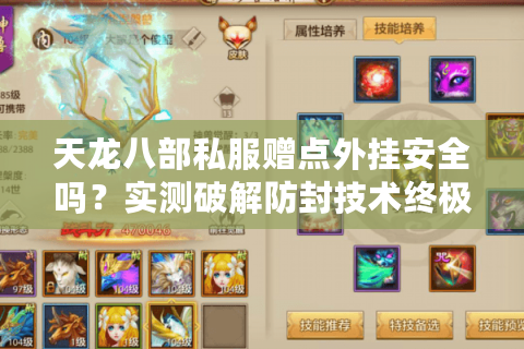 天龙八部私服赠点外挂安全吗?实测破解防封技术终极指南 天龙八部私服赠点外挂安全吗?实测破解防封技术终极指南