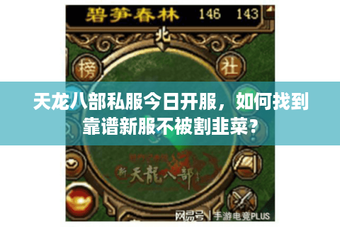 天龙八部私服今日开服,如何找到靠谱新服不被割韭菜? 天龙八部私服今日开服,如何找到靠谱新服不被割韭菜?