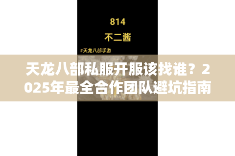 天龙八部私服开服该找谁？2025年最全合作团队避坑指南