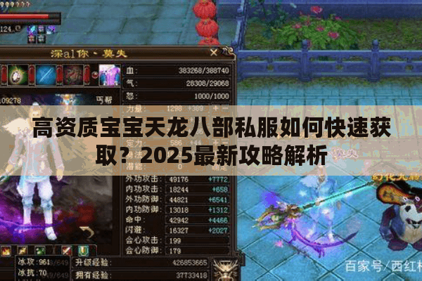 高资质宝宝天龙八部私服如何快速获取?2025最新攻略解析 高资质宝宝天龙八部私服如何快速获取?2025最新攻略解析