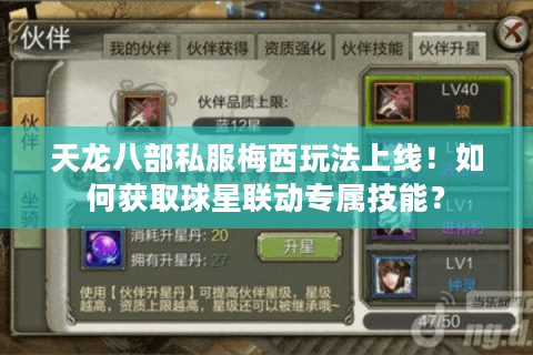 天龙八部私服梅西玩法上线！如何获取球星联动专属技能？