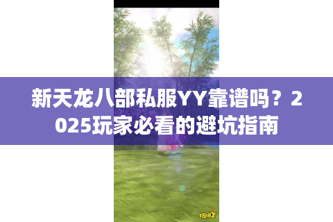 新天龙八部私服YY靠谱吗？2025玩家必看的避坑指南