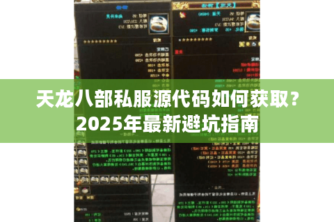 天龙八部私服源代码如何获取?2025年最新避坑指南 天龙八部私服源代码如何获取?2025年最新避坑指南