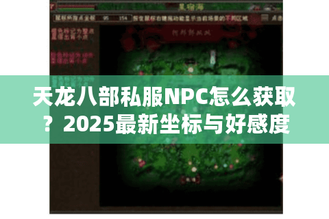 天龙八部私服NPC怎么获取？2025最新坐标与好感度速刷指南