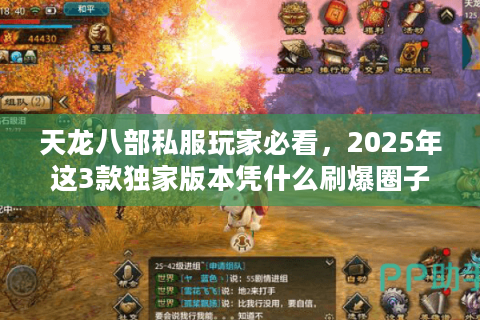 天龙八部私服玩家必看,2025年这3款独家版本凭什么刷爆圈子? 天龙八部私服玩家必看,2025年这3款独家版本凭什么刷爆圈子?
