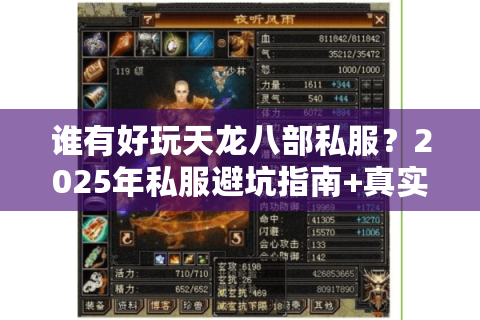 谁有好玩天龙八部私服?2025年私服避坑指南+真实测评推荐 谁有好玩天龙八部私服?2025年私服避坑指南+真实测评推荐