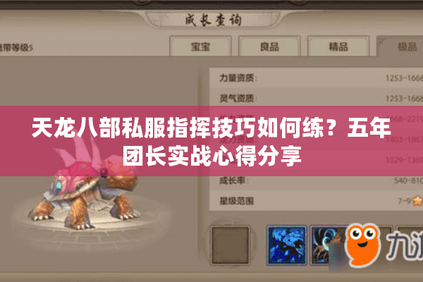 天龙八部私服指挥技巧如何练?五年团长实战心得分享 天龙八部私服指挥技巧如何练?五年团长实战心得分享