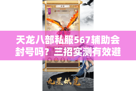 天龙八部私服567辅助会封号吗?三招实测有效避坑指南 天龙八部私服567辅助会封号吗?三招实测有效避坑指南