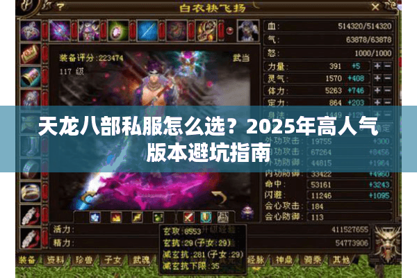 天龙八部私服怎么选?2025年高人气版本避坑指南 天龙八部私服怎么选?2025年高人气版本避坑指南